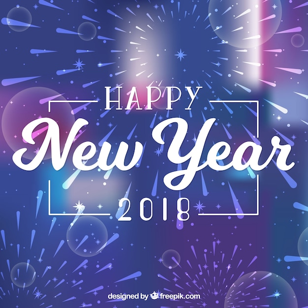 Decorative background of new year | Free Vector