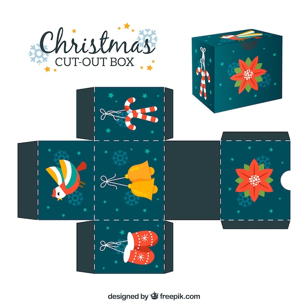 Free Vector | Decorative cut-out box