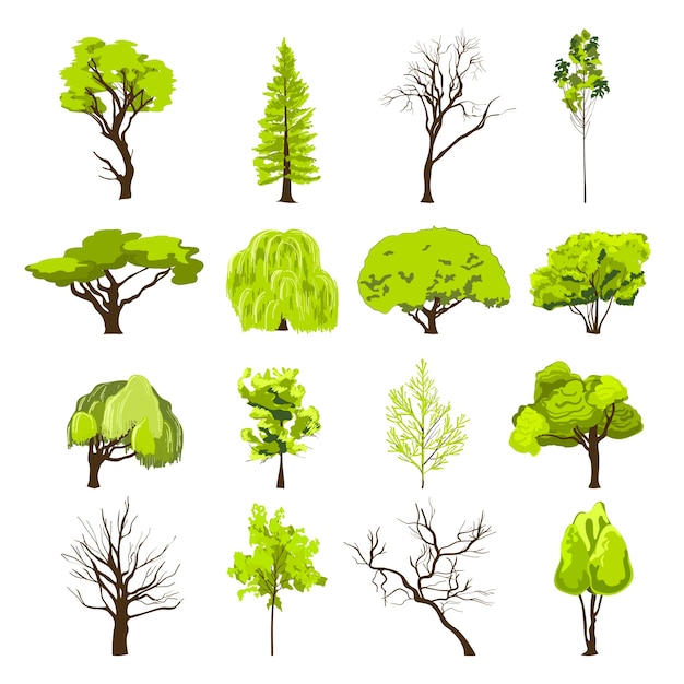 Download Free Decorative Deciduous Foliage And Conifer Forest Park Trees Silhouette Abstract Design Icons Set Sketch Isolated Vector Illustration Free Vector Use our free logo maker to create a logo and build your brand. Put your logo on business cards, promotional products, or your website for brand visibility.