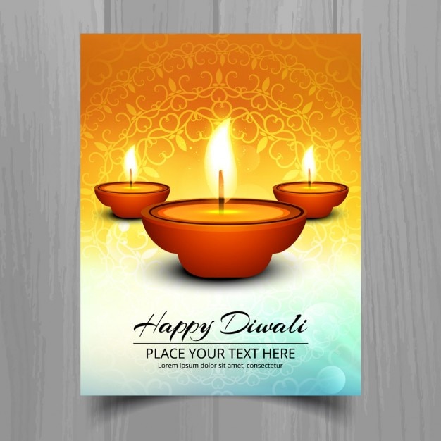 Decorative diwali greeting Vector | Free Download