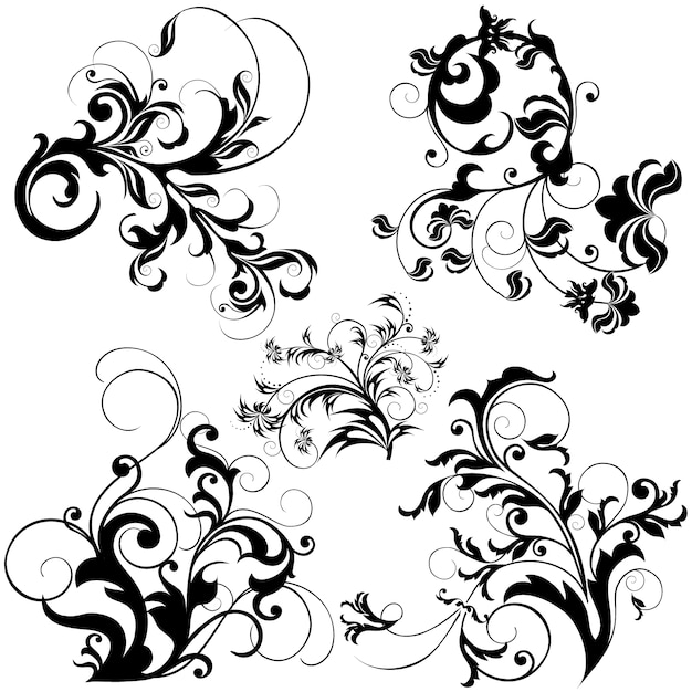 Decorative elements collection Vector | Free Download