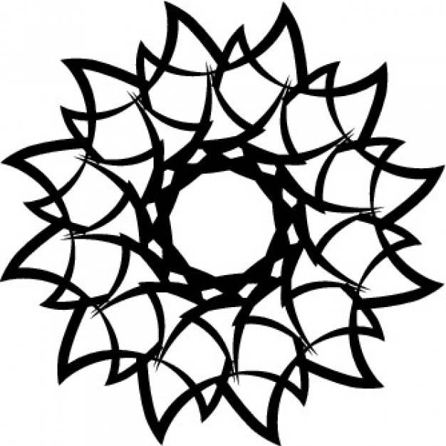 Download Decorative flower shape | Free Vector
