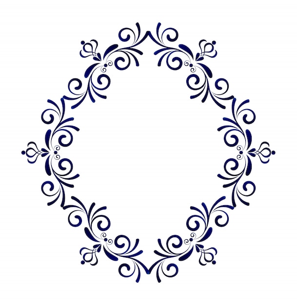 Download Decorative frame victorian style, element for design ...