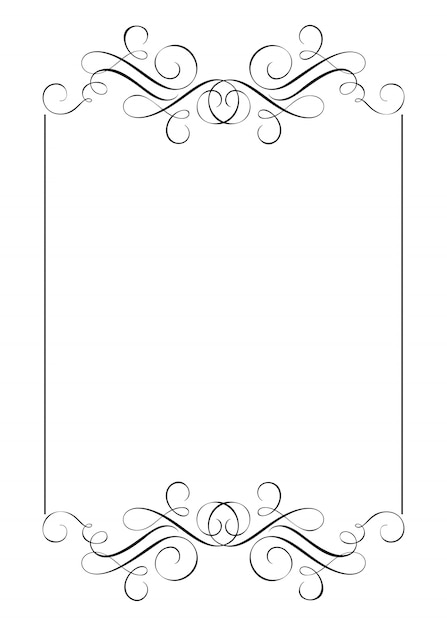 Download Decorative frames and border standard rectangle Vector ...