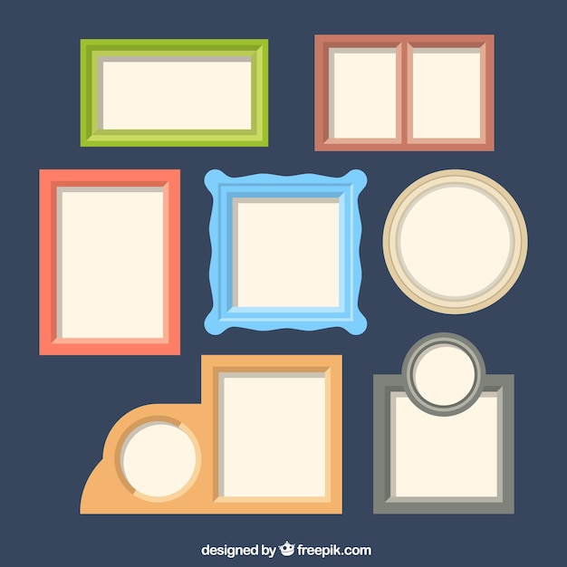 Free Vector Decorative Frames In Colors