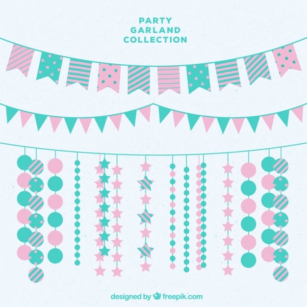 Download Free Decorative Garlands In Pastel Colors Free Vector Use our free logo maker to create a logo and build your brand. Put your logo on business cards, promotional products, or your website for brand visibility.