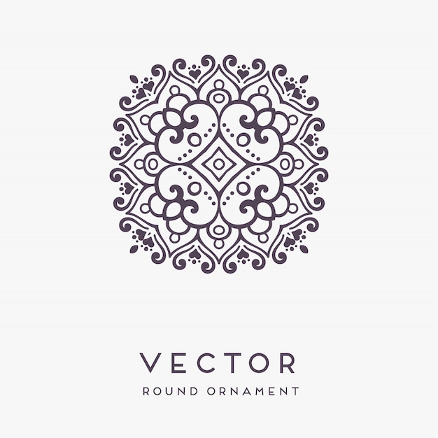 Decorative hand drawn mandala illustration Free Vector