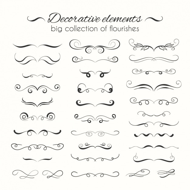 Download Decorative ornaments collection | Free Vector