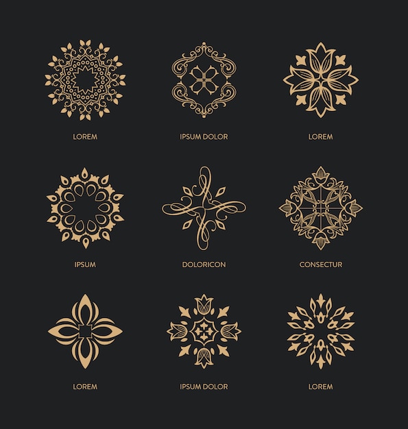 Free Vector | Decorative ornaments collection