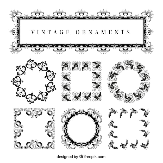 Download Free Vector | Decorative ornaments collection