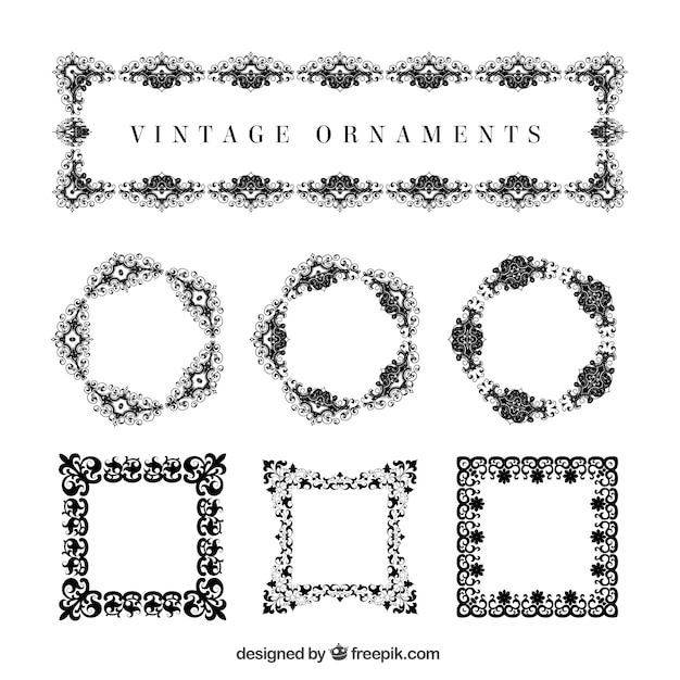 Download Decorative ornaments collection | Free Vector