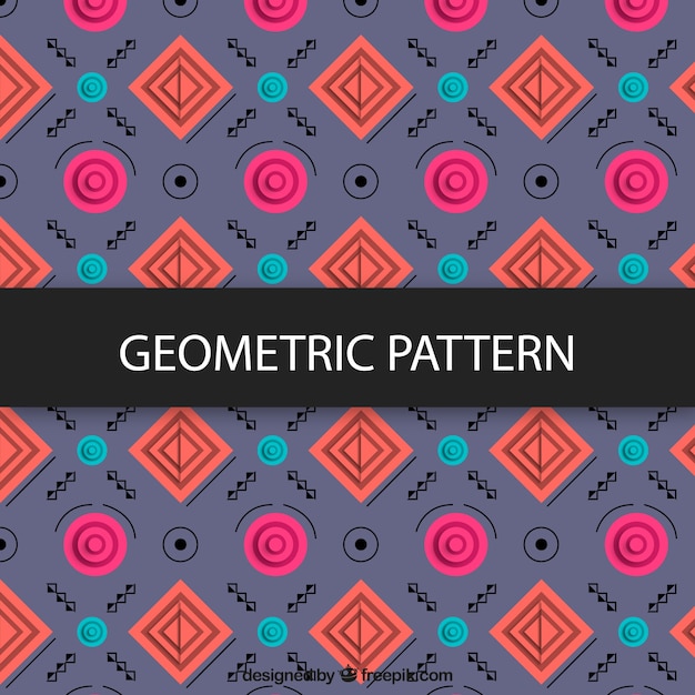 Decorative pattern of shapes