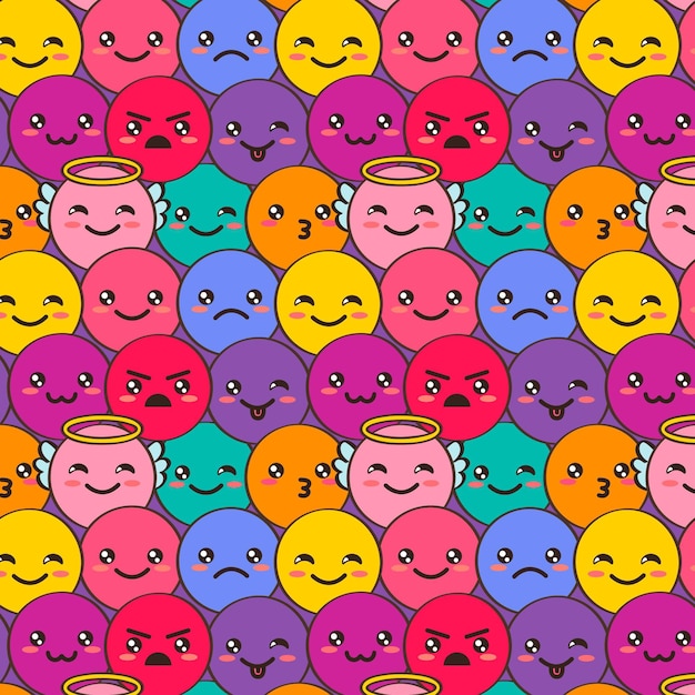 free-vector-decorative-smile-emoticons-pattern