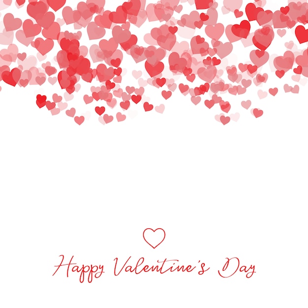 Decorative valentine's day heart background | Free Vector