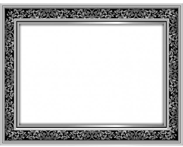 Premium Vector | Decorative vintage frame and border