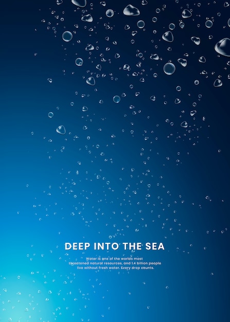 深海の背景 無料のベクター