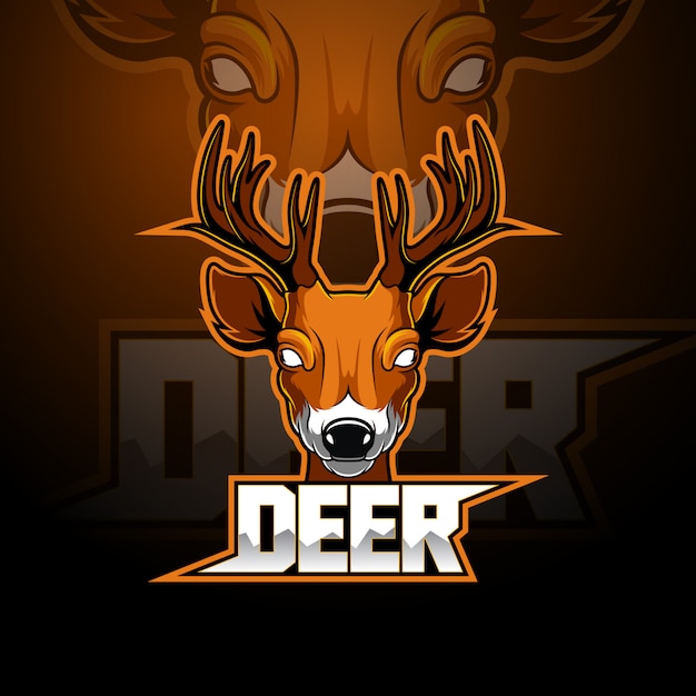 Premium Vector | Deer esport mascot logo design