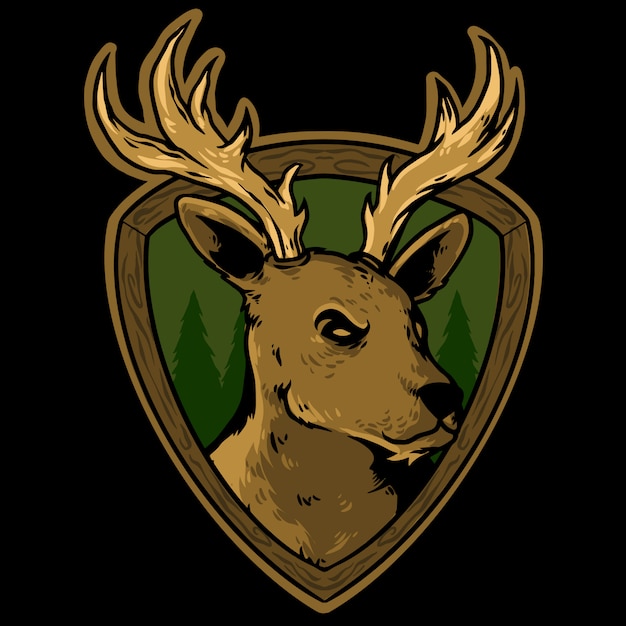 Premium Vector Deer Head Logo   Deer Head Logo 72766 213 