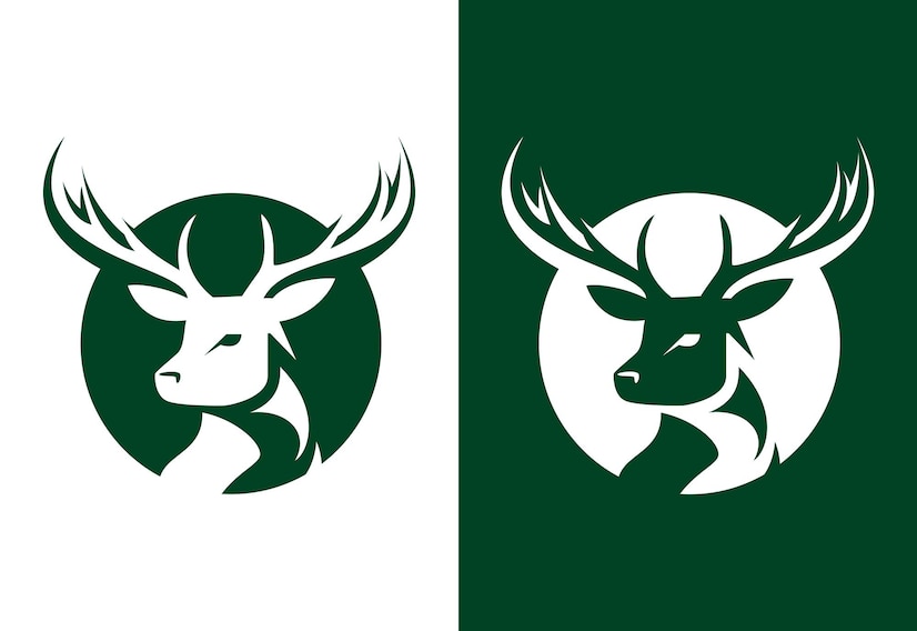 Premium Vector | Deer hunting logo design template hunting club