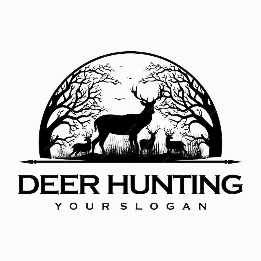 Premium Vector Deer hunting logo