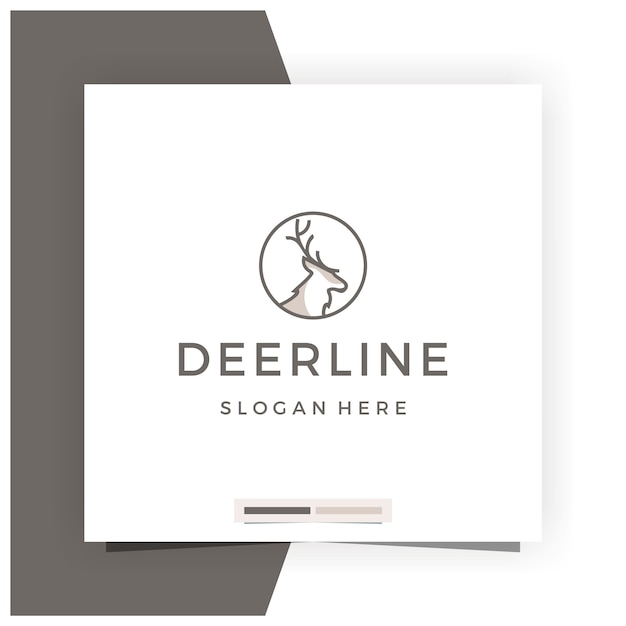 Download Free Deer Line Logo Design Inspiration Premium Vector Use our free logo maker to create a logo and build your brand. Put your logo on business cards, promotional products, or your website for brand visibility.