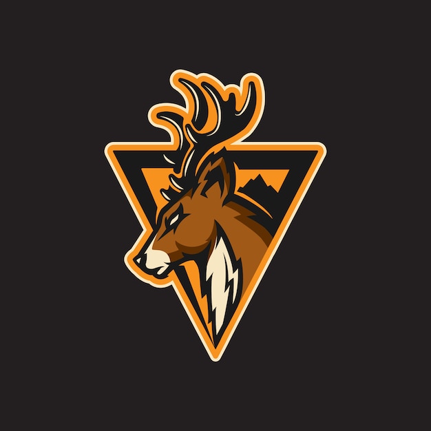 Premium Vector Deer logo sport