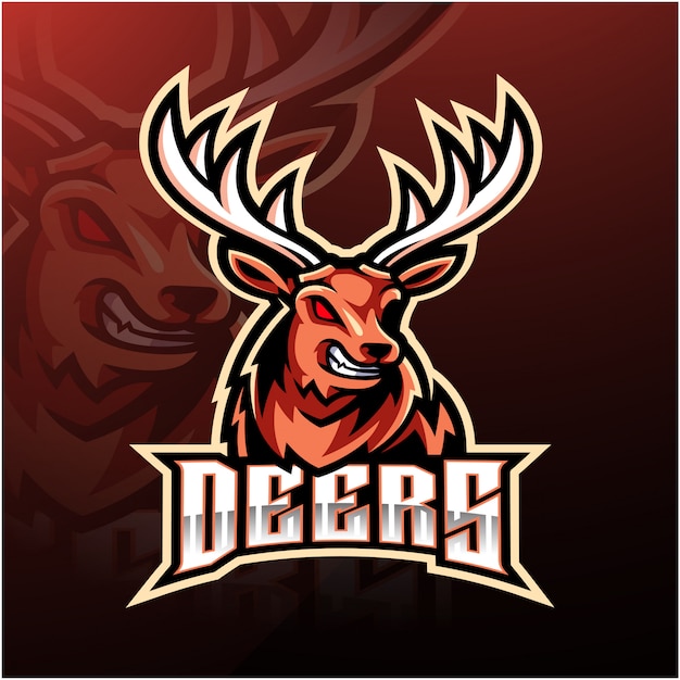 Premium Vector | Deer sport mascot logo