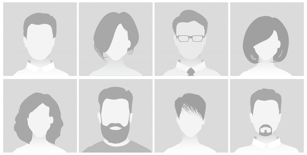Download Default placeholder avatar profile on gray background man ...