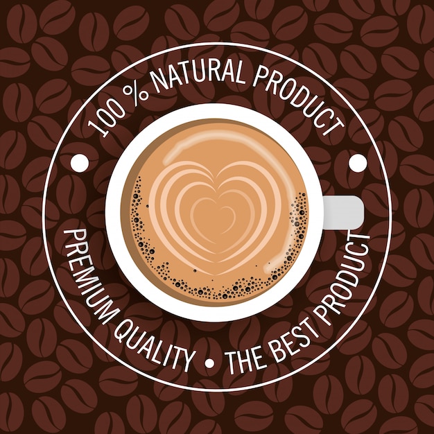 Delicious coffee Free Vector