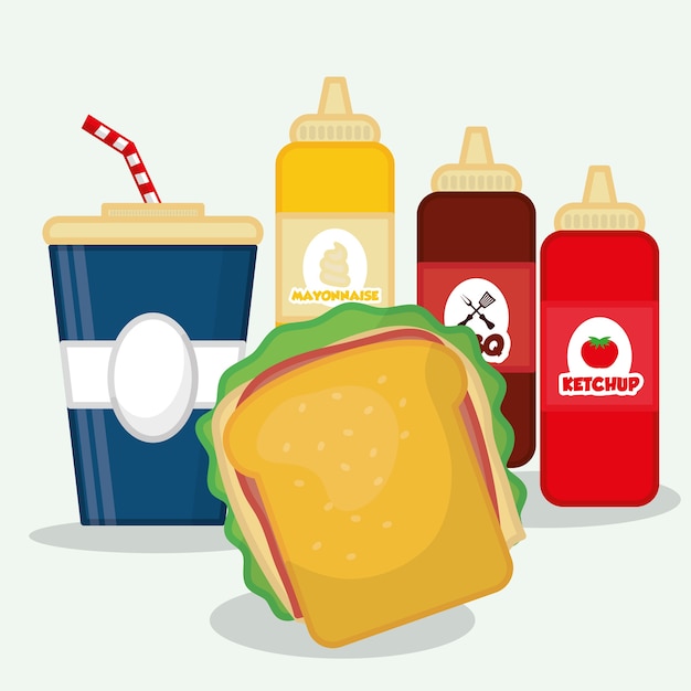 Download Free Delicious Fast Food Graphic Design Premium Vector Use our free logo maker to create a logo and build your brand. Put your logo on business cards, promotional products, or your website for brand visibility.