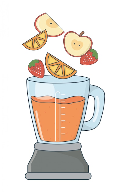 Premium Vector | Delicious healthy smoothie cartoon