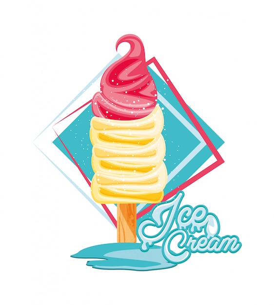 Premium Vector Delicious Ice Cream Cone