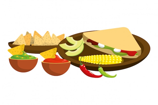 Premium Vector | Delicious mexican food cartoon