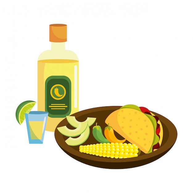 Premium Vector | Delicious mexican food cartoon