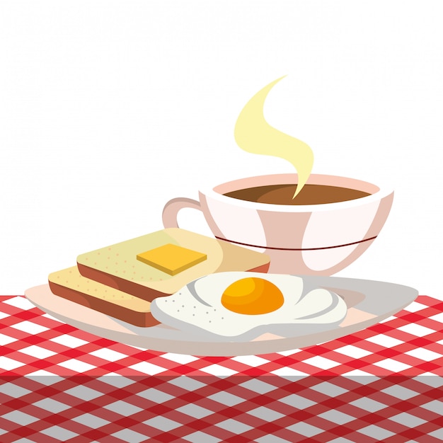 Premium Vector | Delicious tasty breakfast cartoon