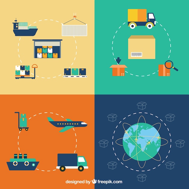 Download Free Delivery Logistic Icons Free Vector Use our free logo maker to create a logo and build your brand. Put your logo on business cards, promotional products, or your website for brand visibility.