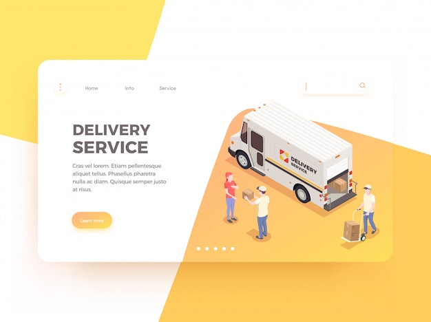 Download Free Delivery Logistics Shipment Isometric Web Landing Page Design Use our free logo maker to create a logo and build your brand. Put your logo on business cards, promotional products, or your website for brand visibility.