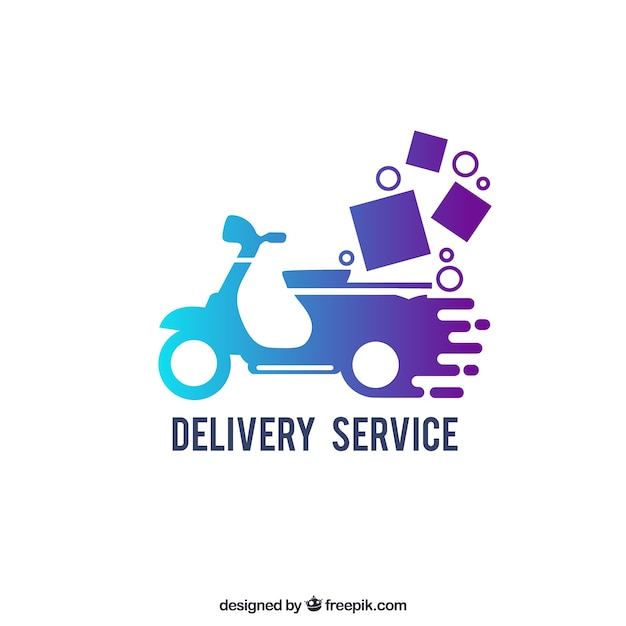 Download Free Delivery Logo Template With Gradient Effect Free Vector Use our free logo maker to create a logo and build your brand. Put your logo on business cards, promotional products, or your website for brand visibility.