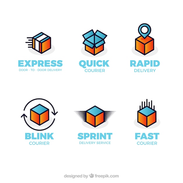 Download Free Delivery Logos Collection For Companies Free Vector Use our free logo maker to create a logo and build your brand. Put your logo on business cards, promotional products, or your website for brand visibility.