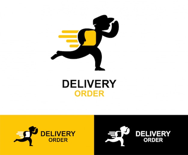 Download Free Delivery Man Symbol Logo Design Premium Vector Use our free logo maker to create a logo and build your brand. Put your logo on business cards, promotional products, or your website for brand visibility.