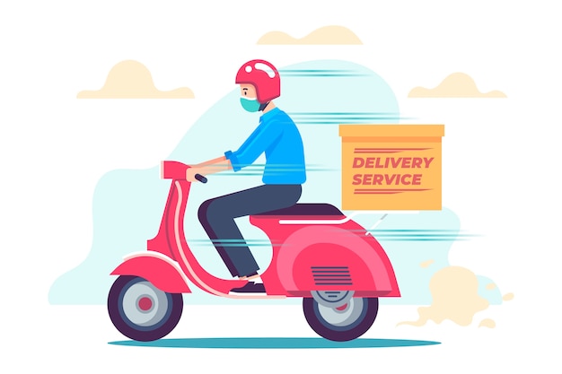 Download Free Delivery Scooter Images Free Vectors Stock Photos Psd Use our free logo maker to create a logo and build your brand. Put your logo on business cards, promotional products, or your website for brand visibility.