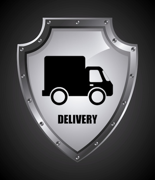 Delivery simple element Free Vector