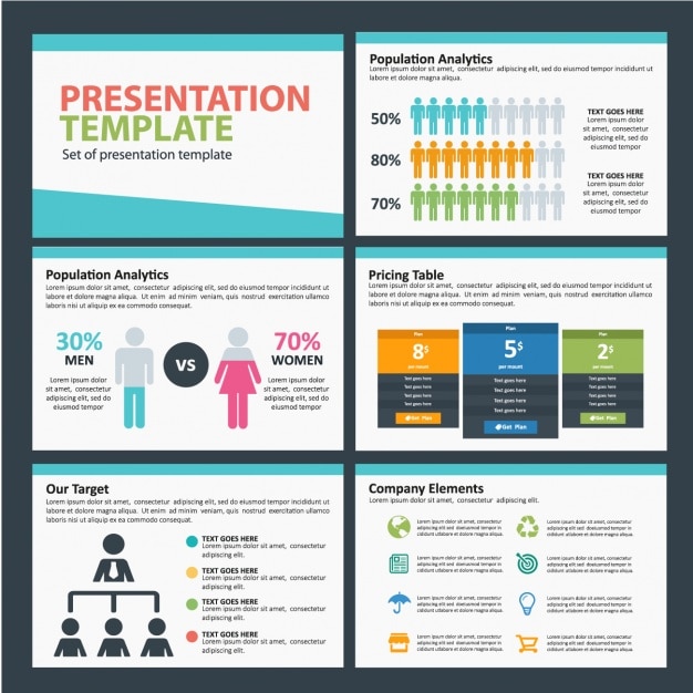 free demographic infographic template powerpoint