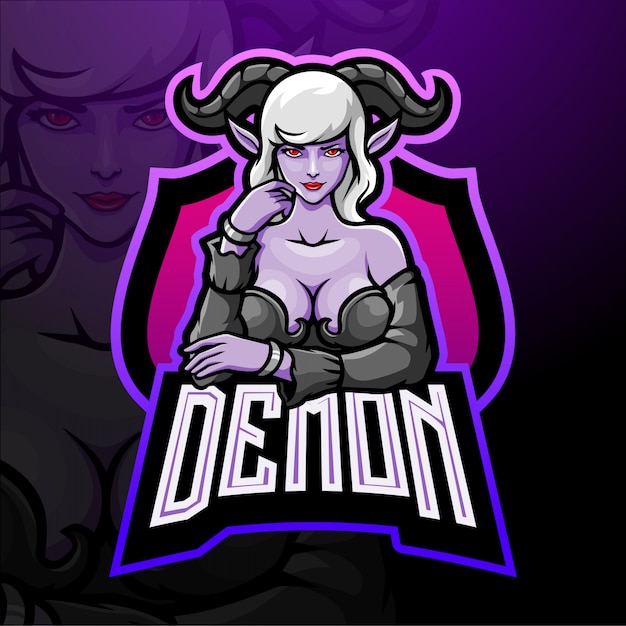 Download Free Demon Girl Esport Logo Mascot Design Premium Vector Use our free logo maker to create a logo and build your brand. Put your logo on business cards, promotional products, or your website for brand visibility.