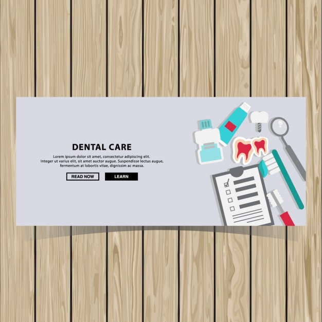 Dental care banner design
