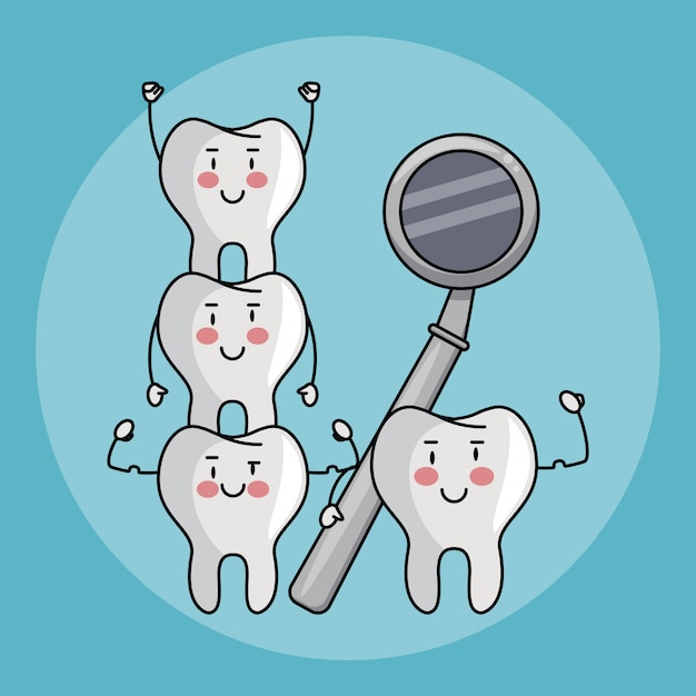 Premium Vector | Dental care cartoons