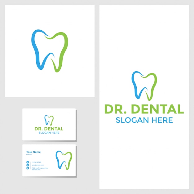 Download Free Dental Logo Design Inspiration With Business Card Mockup Premium Use our free logo maker to create a logo and build your brand. Put your logo on business cards, promotional products, or your website for brand visibility.