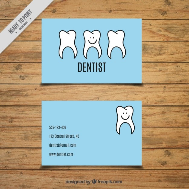 Dentist card with a nice tooths