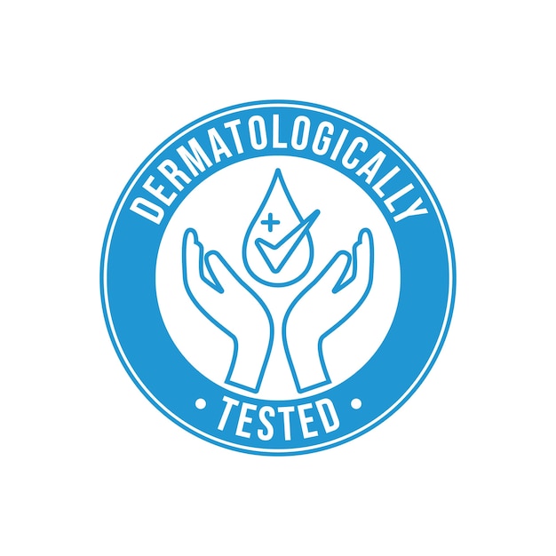 Download Free Dermatologically Tested Label Style Free Vector Use our free logo maker to create a logo and build your brand. Put your logo on business cards, promotional products, or your website for brand visibility.