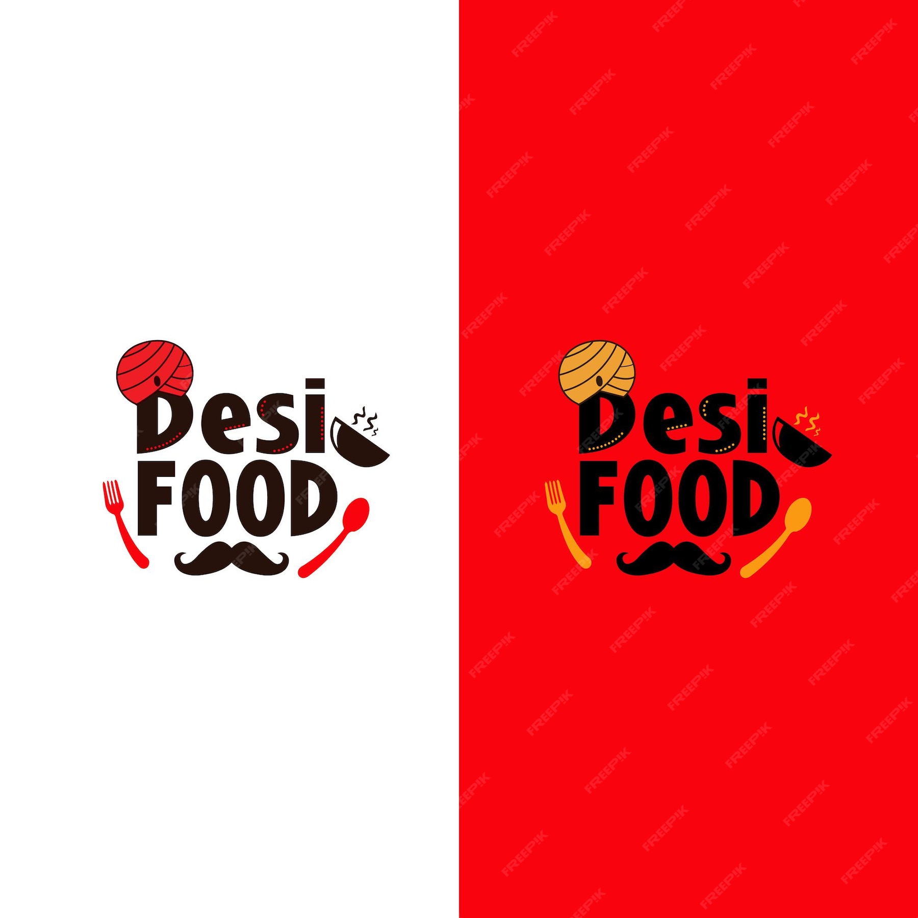 Premium Vector | Desi food logo template or india desi food logo food ...